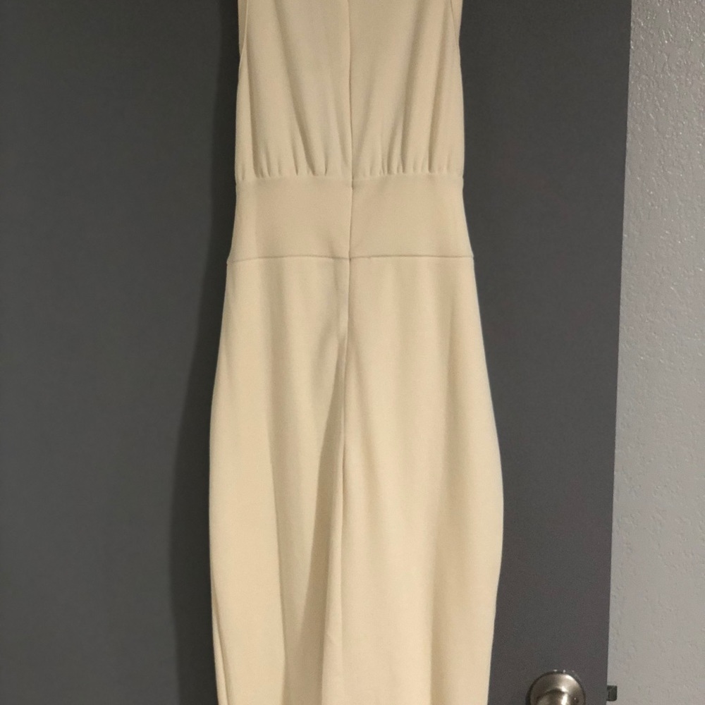 Ivory Fashion Nova Midi Dress. Large
